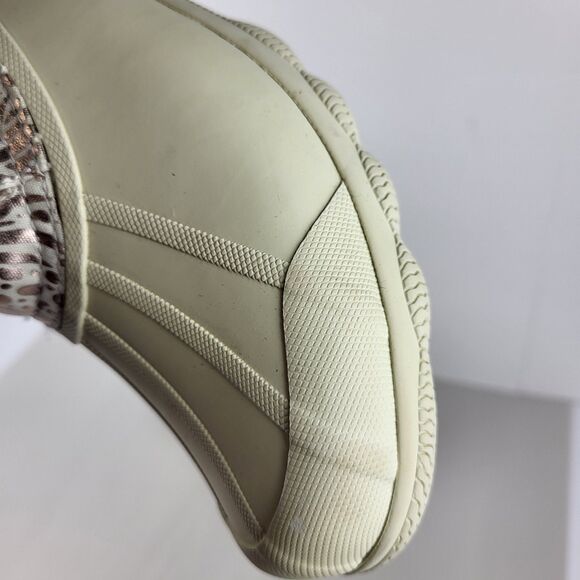 Sperry Top Spider Women's Ivory Metallic Animal Print Waterproof Ankle Boots 7M - Picture 3 of 15
